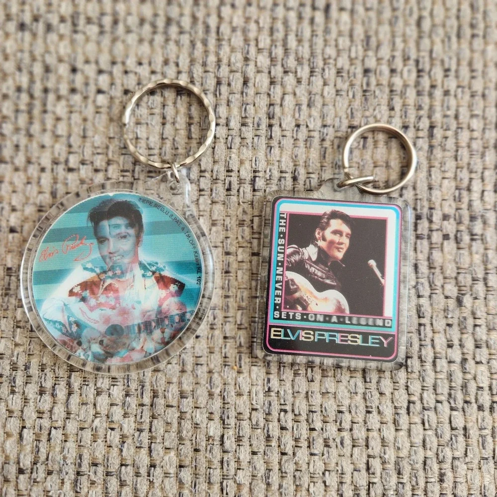 Vintage‎ Elvis Keychains Lot Of 2